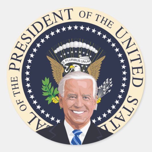 potus jodbiden Präsidentschafts-Siegel rund Aufkle Runder Aufkleber (Vorderseite)
