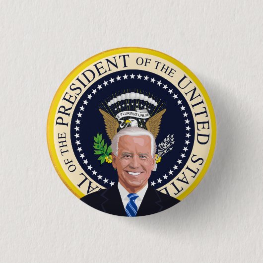 potus joe biden Präsidentschafts-Siegel-Button-Bac Button (Vorderseite)