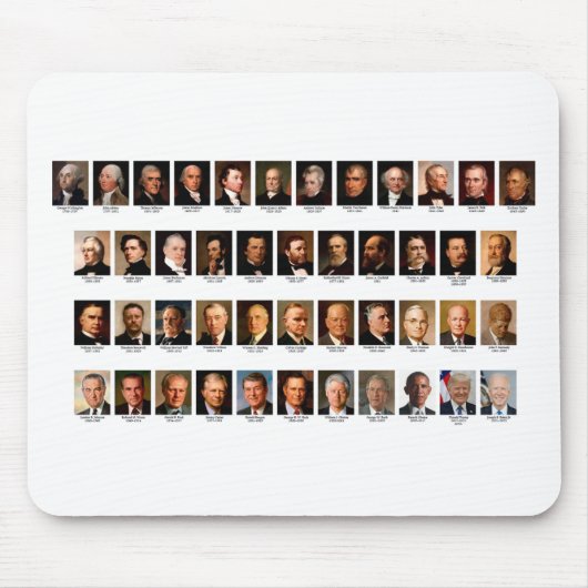 POTUS-Porträts-Mauspad Mousepad (Vorne)