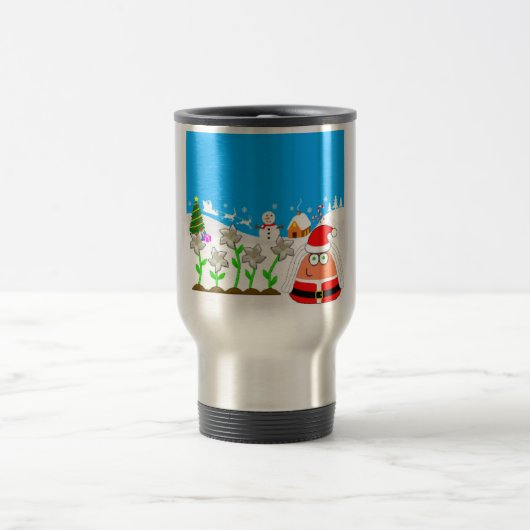 Pou_Christmas Reisebecher (Mittel)