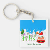 Pou_Christmas Schlüsselanhänger (Vorderseite)
