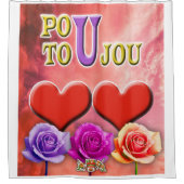 Pou Toujou Duschvorhang (Vorderseite)