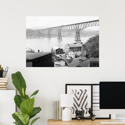 Poughkeepsie Bridge, 1904 Poster (Heimbüro)