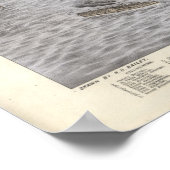 Poughkeepsie New York 1874 Antique Panoramic Karte Poster (Ecke)