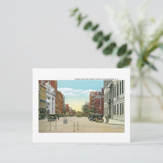 Poughkeepsie, NY Postkarte (Stehend Vorderseite)