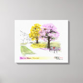 Poui in Bloom Leinwanddruck (Vorderseite)