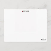 POULE POSTKARTE (Rückseite)