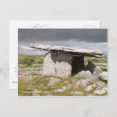 Poulnabrone Dolmen, Landkreis Clare Postkarte (Vorne/Hinten)