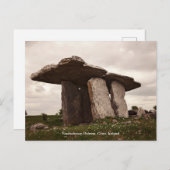 Poulnabrone Dolmen Portal Tomb Ireland Postcard Postkarte (Vorne/Hinten)
