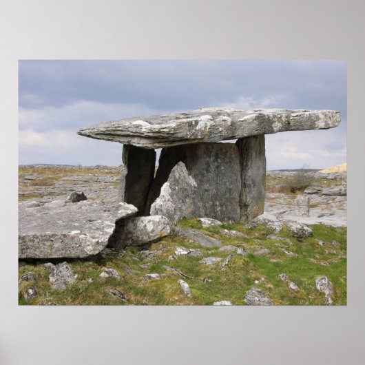 Poulnabrone-Dolmen Poster (Vorne)