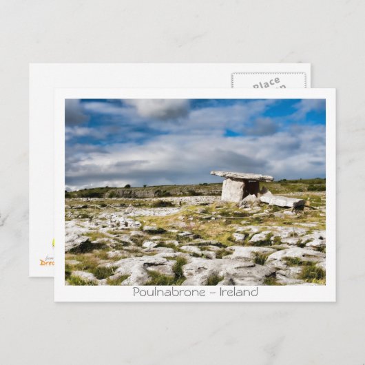 Poulnabrone Postkarte (Vorne/Hinten)