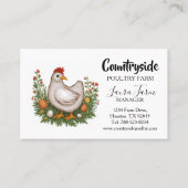 Poultry Chicken Duck Egg Farm Visitenkarte (Vorderseite)