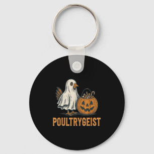 Poultrygeist Chicken Ghost Pumpkin Kostüm Hallowe Schlüsselanhänger