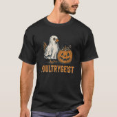 Poultrygeist Chicken Ghost Pumpkin Kostüm Hallowe T-Shirt (Vorderseite)