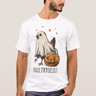 Poultrygeist Halloween Chicken Costume Pumpkin T-Shirt