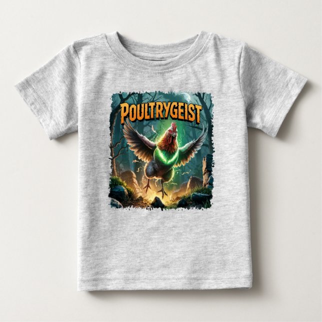 Poultrygeist Illustration Combo Kreatur Witzig Baby T-shirt (Vorderseite)