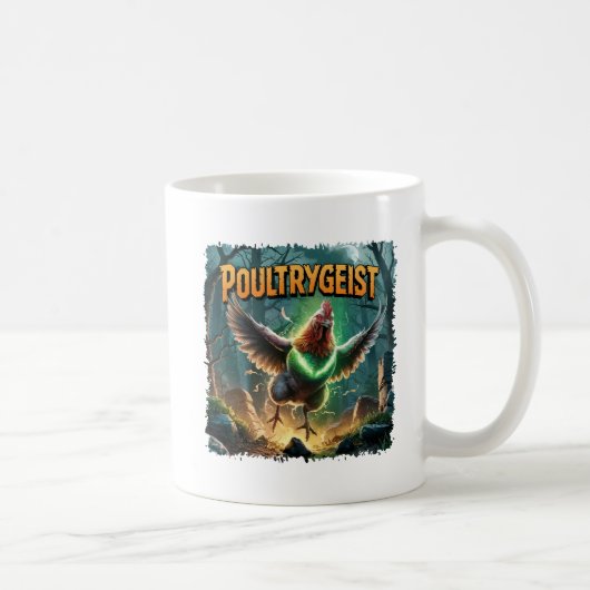 Poultrygeist Illustration Combo Kreatur Witzig Kaffeetasse (Rechts)