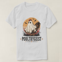 Poultrygeist Lustiger Geist-Hahn Halloween-Kunst