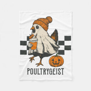 Poultrygeist Lustiges Hühner-Geist Kürbis-Gewürz S Fleecedecke
