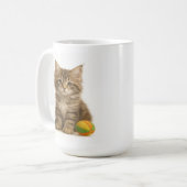 Pounce - Maine Coon Kitten Kaffeetasse (Vorderseite Links)