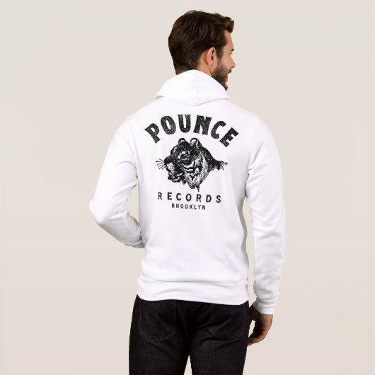 Pounce Platten Zipped Hoodie (Schwarz voll)