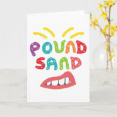 Pound Sand Karte (Gelbe Blume)
