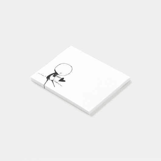 Poundherz Doodle Boy Post-it Klebezettel (angewinkelt)