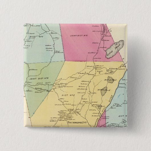 Poundridge, Stadt Button (Vorderseite)