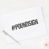 #POUNDSIGN Sticker (Umschlag)