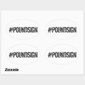 #POUNDSIGN Sticker (Blatt)