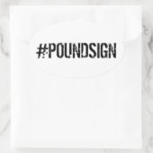 #POUNDSIGN Sticker (Tasche)