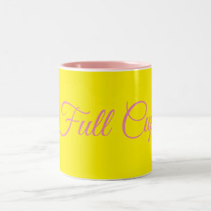 Pour aus einer vollen Tasse!! Zweifarbige Tasse