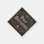 Pour Decisions Napkins - Party Decor Serviette (Ecke)
