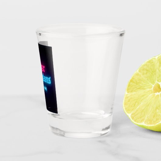 Pour Decisions Neon Bar Edition Shot Glass Schnapsglas (Rechts)