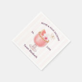 Pour Decisions Pink Cocktail Junggesellinnenabschi Serviette (Ecke)