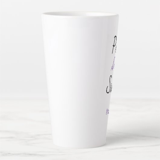 Pour etwas Zucker auf mich Milchtasse (Vorderseite)