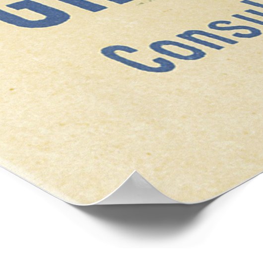 Pour Les Pauvres Poster (Ecke)