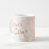 Pour Me Another Beige Paint Wirbel Kaffeetasse (Vorderseite Links)
