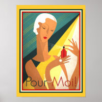 Pour Moi French Deko Parfum Ad 12 x 16
