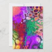 Pour Painting Party Geburtstag Einladung (Rückseite)