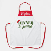 Pour some Fun Weihnachten Schürze - Personalisiert (Vorderseite)