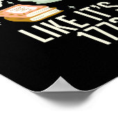 Pour Tea like its 1773 Teach History funny Poster (Ecke)