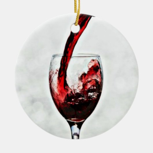 **POUR that WEIN** CHRISTMAS ORNAMENT (Vorne)