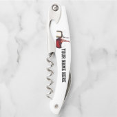 POUR THE "WINE" PERSONALISIERTE CORKSCREW KELLNERMESSER (Vorderseite)