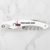 POUR THE "WINE" PERSONALISIERTE CORKSCREW KELLNERMESSER (Vorderseite)