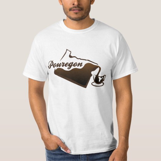 Pouregon Kaffee T-Shirt (Vorderseite)