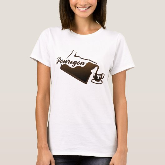 Pouregon Kaffee T-Shirt (Vorderseite)