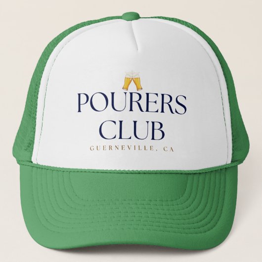 Pourers Club Trucker Hat – Cheers Icon Truckerkappe (Vorderseite)