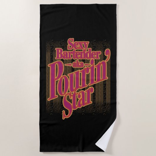 Pourin' Star Strandtuch (Vorderseite)