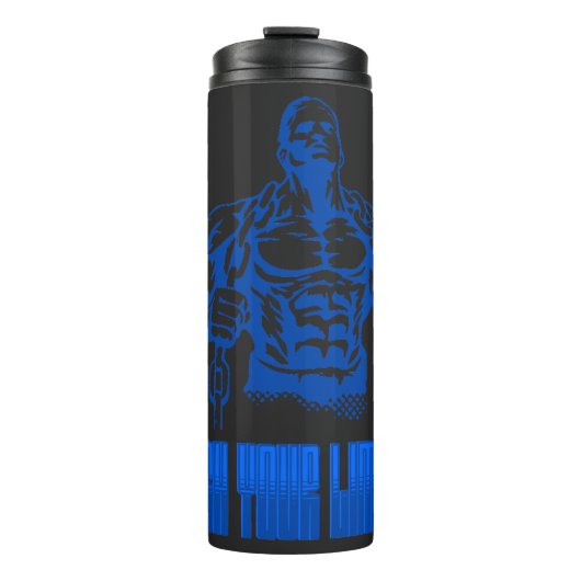 Poussez vos limites - Bodybuilding et déterminatio Thermosbecher (Vorderseite)